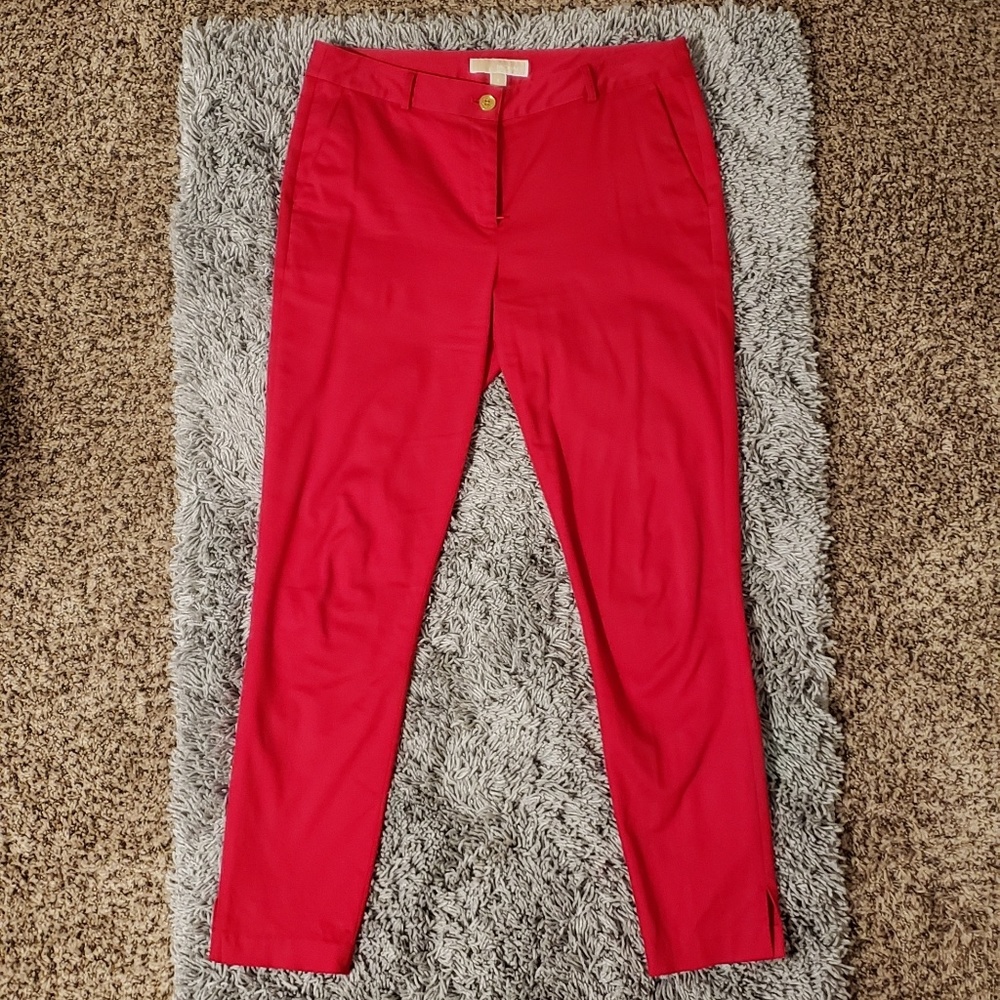 Michael Kors Red Dress Pants